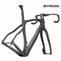 AliExpress SYRAK 2026 New Model Gravel Bike Frame with Handlebars Fork T1100 UD Carbon Frame Disc Brake Bike Frame Set Max Tire 700x45c