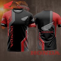 Honda 2026 Breathable Racing Uniform Shirt Summer Sweat-Wicking Motorcycle Riding T-shirt for Daily Casual Sportswear Jersey