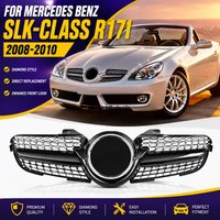 Diamond Front Grille for Mercedes Benz SLK-Class R171 SLK200 SLK300 SLK350 SLK55 2008-2010 GT Style Auto parts Replacement Grill