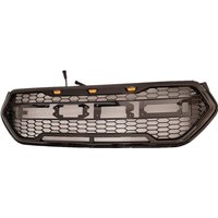 Glossy Black Front Grille Perfect Fit for Ford Esacpe Kuga 2017 2018 2019 Upgrade F150 Raptor Style Racing Grills Car Auto Parts