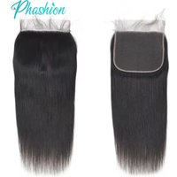 Phashion 28Inch Full Long 6x6 Lace Closure Water Deep Loose Wave Transparent Straight Body Kinky Curly Brazilian Remy Human Hair