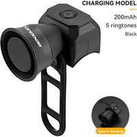 2025Bicycle Horn Mountain Bike Mini USB Charging Waterproof Electronic Bike Bell Riding Equipment Children's Scooter Accessories