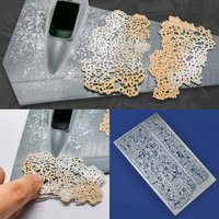 Scale model kit painting tools Reusable metal Hollow airbrush stencil Spray mask Weathering peeling Heavy weathering Multi-scale