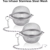 Tea Infuser Stainless Steel Mesh Tea Ball Tea Strainers Tea Infuser Strainer Filters for Loose Tea Herbal Spices