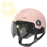 AliExpress NONE Bicycle Safety Helmet 3C Certified Men's and Women's Adult Children Cartoon Electric Bicycle Motorcycle Half Helmet with Goggles