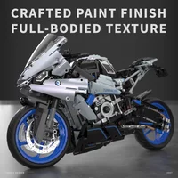 Motorcycle MOC Building Blocks Model Kit Creative Technical Assembly Educational STEM Toy for Kids Boys Adults Birthday Gift