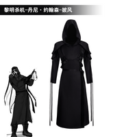 2025 New Halloween Medieval Cloak Danny Johnson Cosplay Costume DbD Horror Hooded Cape Robe Role Playing Costume