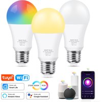 COOLO Tuya 15W 18W WiFi Smart Light Bulb E27 RGB LED Lamp Intelligent Dimmable Warm White Lamp Google Home Alexa Voice Control