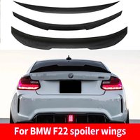 For BMW 2 Series F22 F87 M2 220i 228i M235i Trunk Spoiler 2014 - 2021 M4 MP PSM Style Glossy black Spoiler Trunk Lip Wing