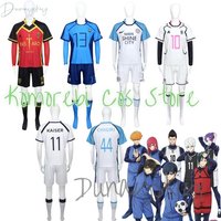 Japan Anime Blue Itoshi Sae Cosplay Costumes Shidou Ryuusei Sports Jersey Oliver Aiku Soccer Lock Jersey Football White Suit