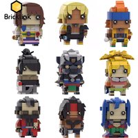 Bricklink MOC Ideas FFX Game Fantasyed X Anime Figures Tidus Yuna Wakka Lulu Rikku Bricks Sets Building Blocks Kid Toys Gift