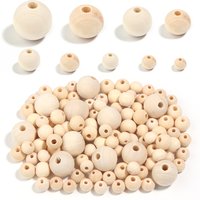 10-100pcs 6-30mm Natural Wooden Beads Round Loose Spacer Balls Wood Beads For DIY Bracelet Jewelry Making Handmade Accessories