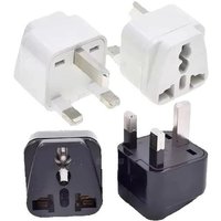Universal AU EU CN US to UK Travel Plug Adapter Type G Singapore Malaysia United Kingdom Power Socket Converter White Black 13A