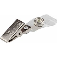 2pcs Employee ID Card Holder Clip Work Badge Clip Iron Clip Document Clip Chest Card Clip for Trade Show Factory Tag