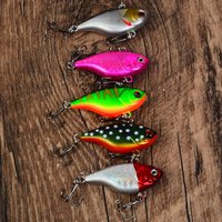 5pcs Vibration Lure Artificial Hard Baits Lipless Crank Wobbler Sinking Vib Sea Fishing Lure for Perch Goods
