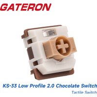 GATERON KS-33 Low Profile 2.0 Chocolate Series Keyboard Switch 3Pin RGB Customized DIY HotSwap Mechanical Keyboard Gaming Office