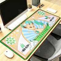 Leafeon Eevee family pokemon Anime PC esports Mouse Pad Kawaii Keyboard Gaming Office accessories HD printing overlock Desk Mat