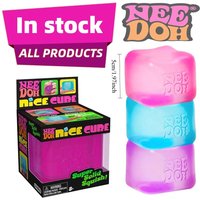 @New In Stock Squishy NeeDoh Schylling Nice Cube Sensory Squeeze Toy with Super Solid Squish Stress Relief Anxiety Sensory Gifts