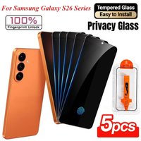 1-5Pcs Privacy Tempered Glass for Samsung Galaxy S26 Ultra S26 Edge S25 S24 Plus S23 S22 Anti-spy Screen Protector Fingerprint