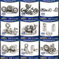 FUSHI 685 ZZ Bearing 5x11x5 mm 10Pcs 685ZZ RS 2RS 685Open Handpiece Bearings For Video Card High Speed For Motor