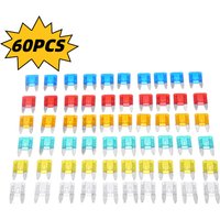 60pcs Auto Car Truck Mini Fuse Blade 5A 10A 15A 20A 25A 30A Mixed Set Kit Auto Safety Blade Fuses Car Accessories