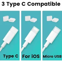 Silicone Data Cable Port Anti Dust Plugs Dust Covers Stoppers for IOS Type C Micro Usb Cover Cap Protectors for Charging Wire