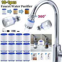 Faucet Water Purifier 360 Degree Rotating Faucet Filters Bubbler Mount Water Saving Anti-splash for Household Kitchen Bathroom