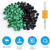 100Pc 1/4 HVAC Quick Coupler Charging Gaskets O Ring Seals Kit Compatible with Standard AC Refrigeration Hoses