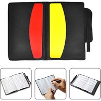 1 Set Football Referee Wallet Notebook With Red Card And Yellow Card Referee Red Yellow Card Professional Game Referee Tool