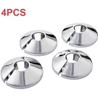 4PCS 15 Mm Faucet Decorative Cover Stainless Steel Water Pipe Connector Heighten Valve Panel Shower Kitchen Faucet Accessories