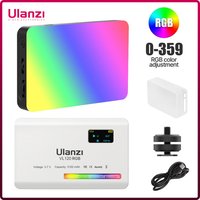 Ulanzi VL120 RGB caméra lumière avec diffuseur 2500-9000K CRI 95 + 3100mAh LED panneau lumineux vidéo pour appareil photo téléphone photographie lumières