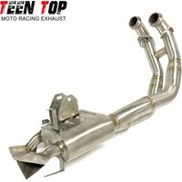 AliExpress TEEN TOP Under-bike For Aprilia RS660 Tuono660 Full Exhaust System Stainless Steel Front Link Pipe Motorcycle Exhaust Muffler RS 660