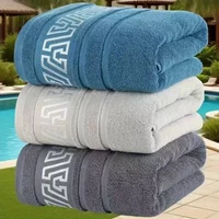Household Large Face Towel, Absorbent Non Shedding Face Towel, Simple Geometric Striped Face Dry Hair Towel, Travel Towel