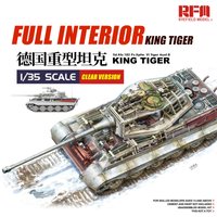 Ryefield Model Assembly Tank Model Kit RM-5159 German Heavy Tank Tiger King Full Internal Structure (Clear Version) 1/35
