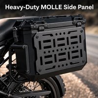 Universal Aluminum Alloy Molle Panel Motorcycle Luggage Accessories Quick Mount Modular Storage Plate Tactical Organizer