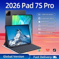Pad 7S Pro Tablets Android 14 16GB+1TB 12000mAh 5G Dual SIM Bluetooth WiFi HD 4K Screen Global Version Original 11inch Tablet PC