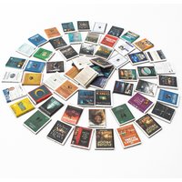 50pcs Mini Books Set Fake Small Book Dollhouse Miniature 1:12 Bookshelf with Realistic Scene Decoration Prop Ornament Home Decor