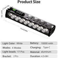 AliExpress VASTFIRE Bicycle Light Front 5500Lumen Bike Light 10000mAh Waterproof Flashlight USB Charging MTB Road Cycling Lamp Accessories