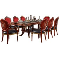 # Restaurant Table And Chair Set Solid Wood Classical Dining Table 8 People 2.2m European