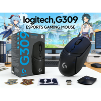 Logitech G309 Lightspeed Wireless Gaming Mouse HERO 25K Sensor LIGHTFORCE Hybrid Switches 300+ Hour Battery Dual-Mode