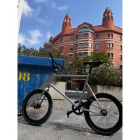 20 Inch 48CM Mini Fixie Bicycle Steel Frame Small Wheel Action Male Female Students Backward Reversing Brake Fixed Gear Bike