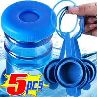 Reusable Bottle Plug Cap for 5 Gallon Water Jug Non-Spill Anti Splash Peel with Inner Plug Water Bottle Silicone Cover Jugs Cap
