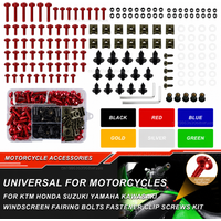 195PCS Motorcycle Windscreen Fairing Bolts Fastener Clip Screws Kit For SUZUKI GSXR 600 750 1000 K1 K2 K3 K4 K5 K6 K7 K8 K9 K10