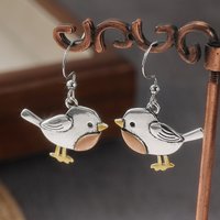 Bird Pattern Small Drop Dangle Earrings For Women Daily Commute Casual Hook Hanging Earrings Cute Jewelry
