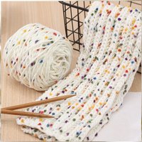 50g/Roll Rainbow Beans Wool Yarn Cute Yarn Knitting Thread DIY Craft Scarf Sweater Knitted Yarn Sewing Accessories