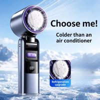 Semiconductor Refrigeration Fan,199-Level Wind Speed ,Ultra-Quiet Operation Digital Display Ice-cooling Fanfor Outdoor