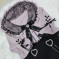 Kawaii Women's Jirai Kei Lolita Y2K Cute Japanese Style Shirts Soft Girl Fashion Anime Themed Clothing for Ladies