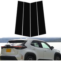 4Pcs Car Window Door Column BC Pillar Post Cover Trim Decoration Stickers Styling For Toyota Yaris Cross XP210 2020-2024 2025