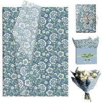 20/50pcs Retro Floral Flower Pattern Tissue Paper Gift Wrapping Paper DIY Gift Packing Paper Birthday Wedding Party Supplies