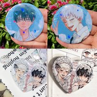 Anime The Summer Hikaru Died Tsujinaka Yoshinori Cosplay Badge Pin SPTE Tinplate Brooch Prop Xmas Gift